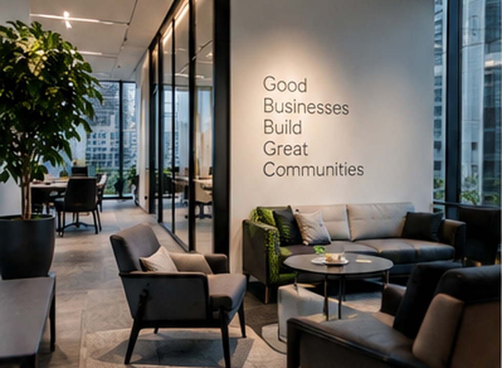 Modern consulting office lounge